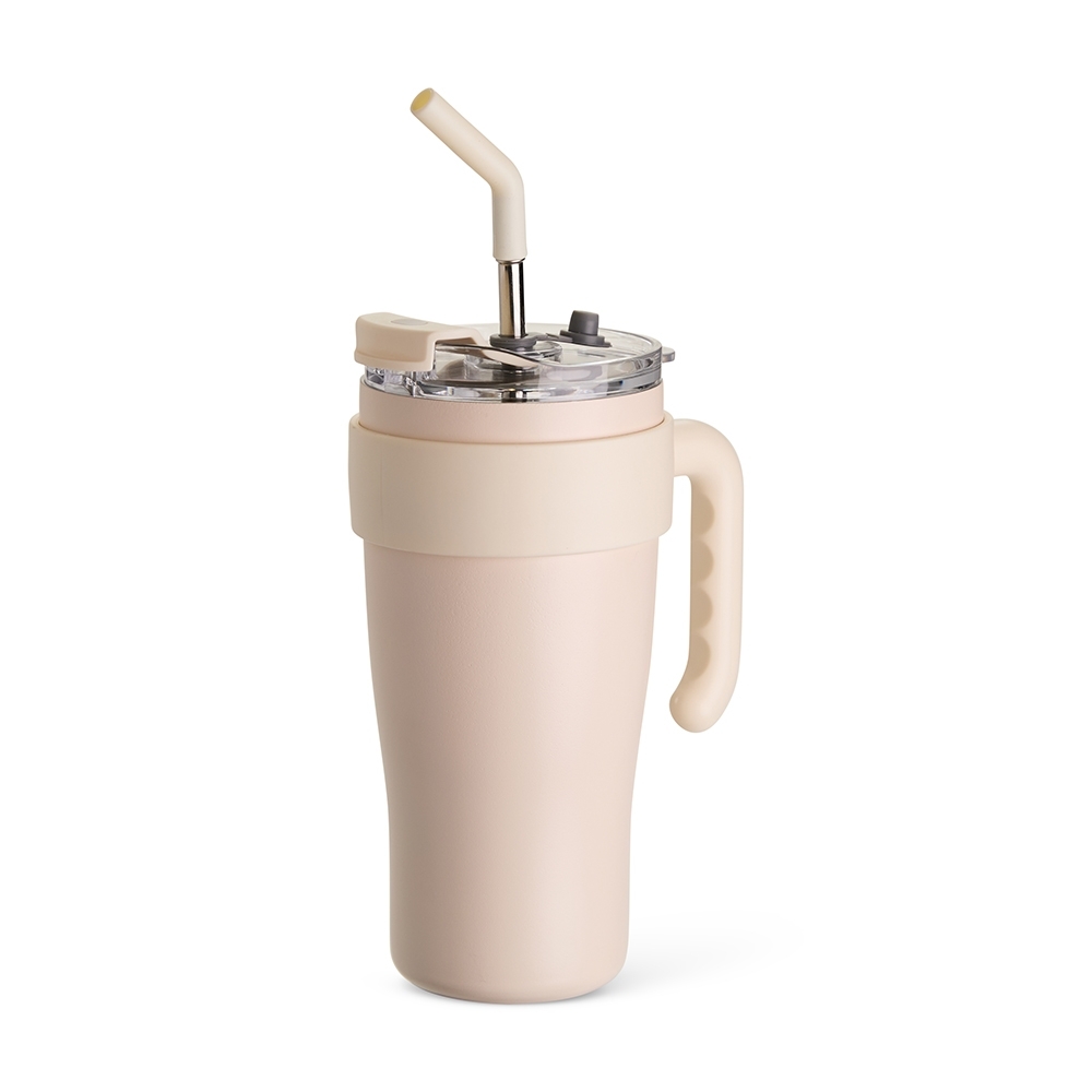 - Huble Brindes Corporativos Caneca Térmica Personalizada Inox 800ml BEGE