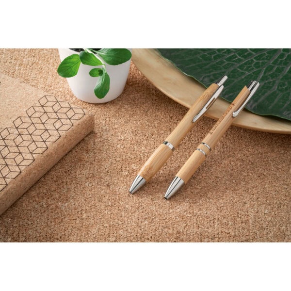 Caneta Ecológica Personalizada Bambu - Foto 4