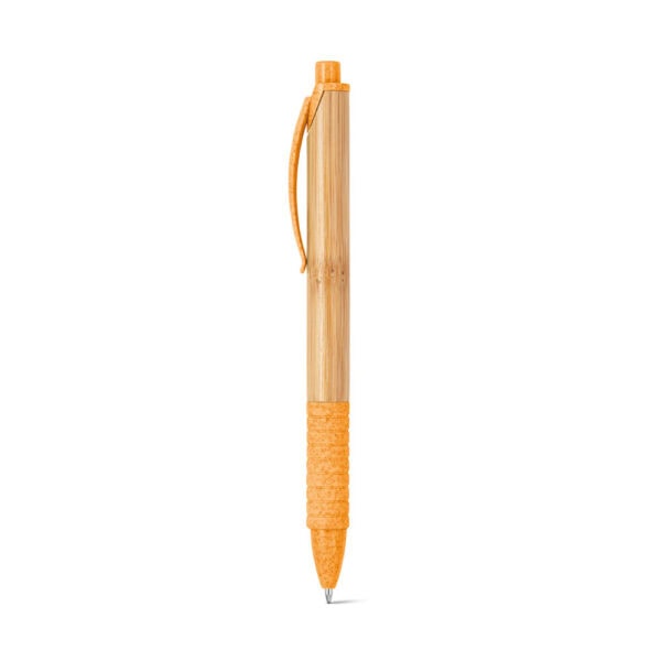 Caneta Ecológica Personalizada Bambu Laranja