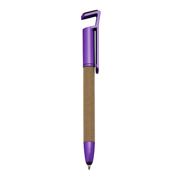 Caneta Ecológica Personalizada Base P/ Celular ROXO