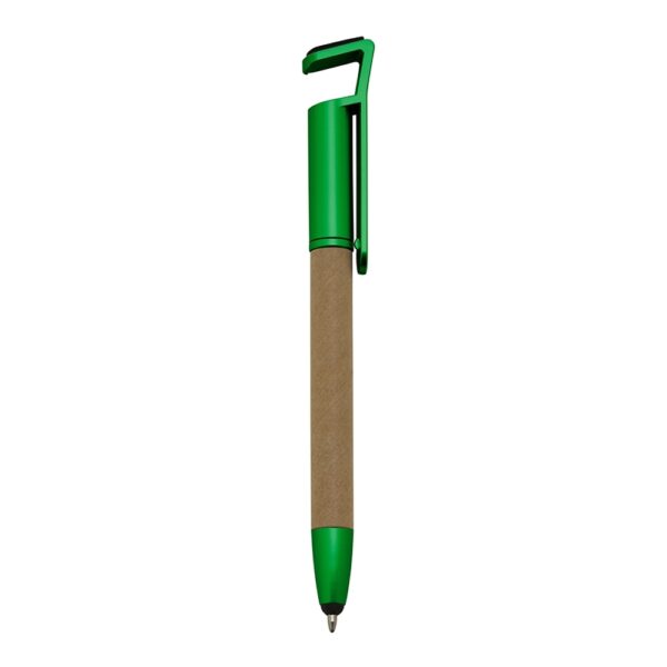 Caneta Ecológica Personalizada Base P/ Celular VERDE