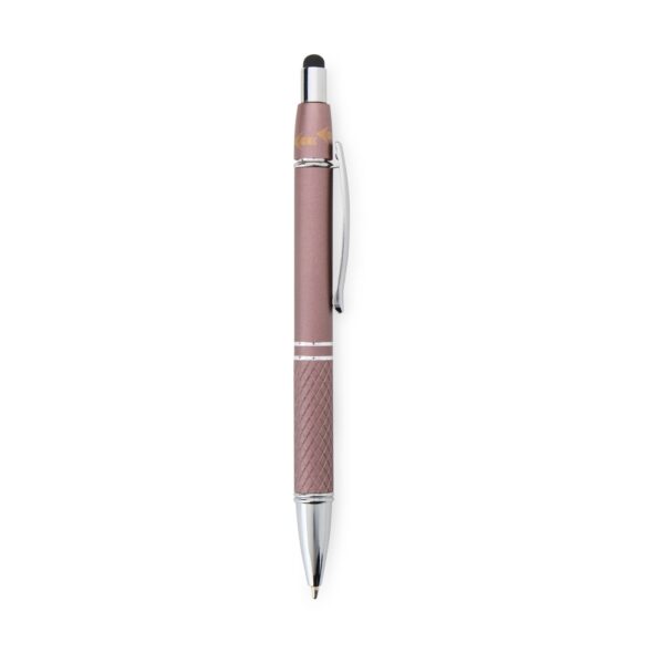 Caneta Metal Personalizada Touch Antiestresse MARROM