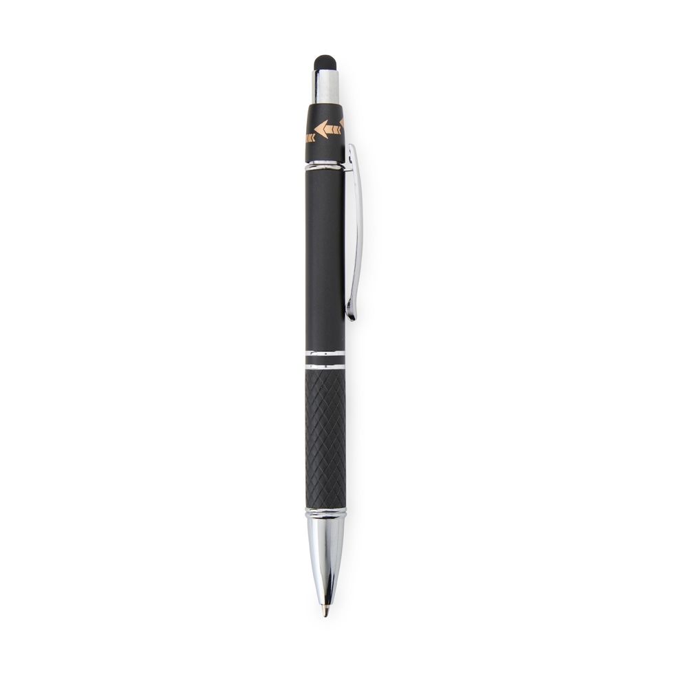 - Huble Brindes Corporativos Caneta Metal Personalizada Touch Antiestresse PRETO