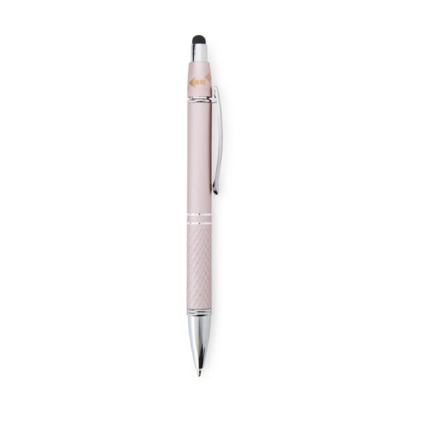 Caneta Metal Personalizada Touch Antiestresse ROSA
