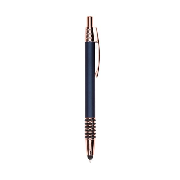 Caneta Metal Personalizada Touch AZUL
