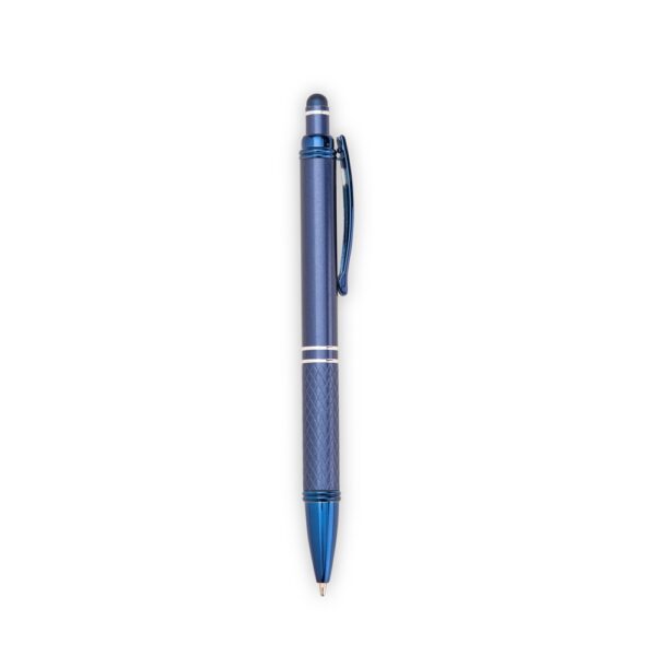 Caneta Metal Personalizada Touch AZUL