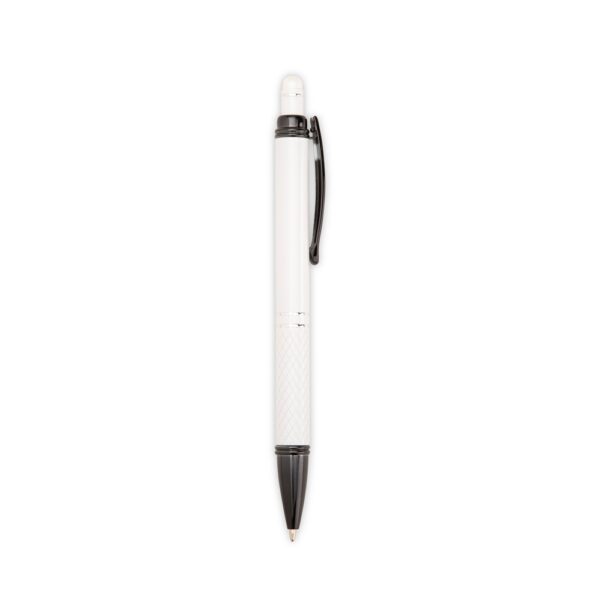 Caneta Metal Personalizada Touch BRANCO