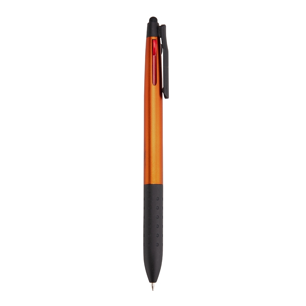 - Huble Brindes Corporativos Caneta Personalizada 3 Em 1 Touch LARANJA