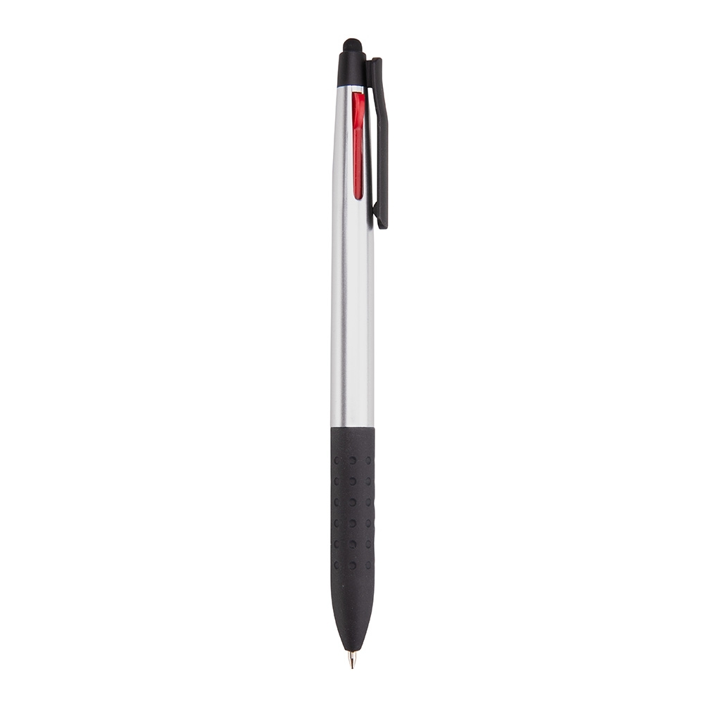 - Huble Brindes Corporativos Caneta Personalizada 3 Em 1 Touch PRATA