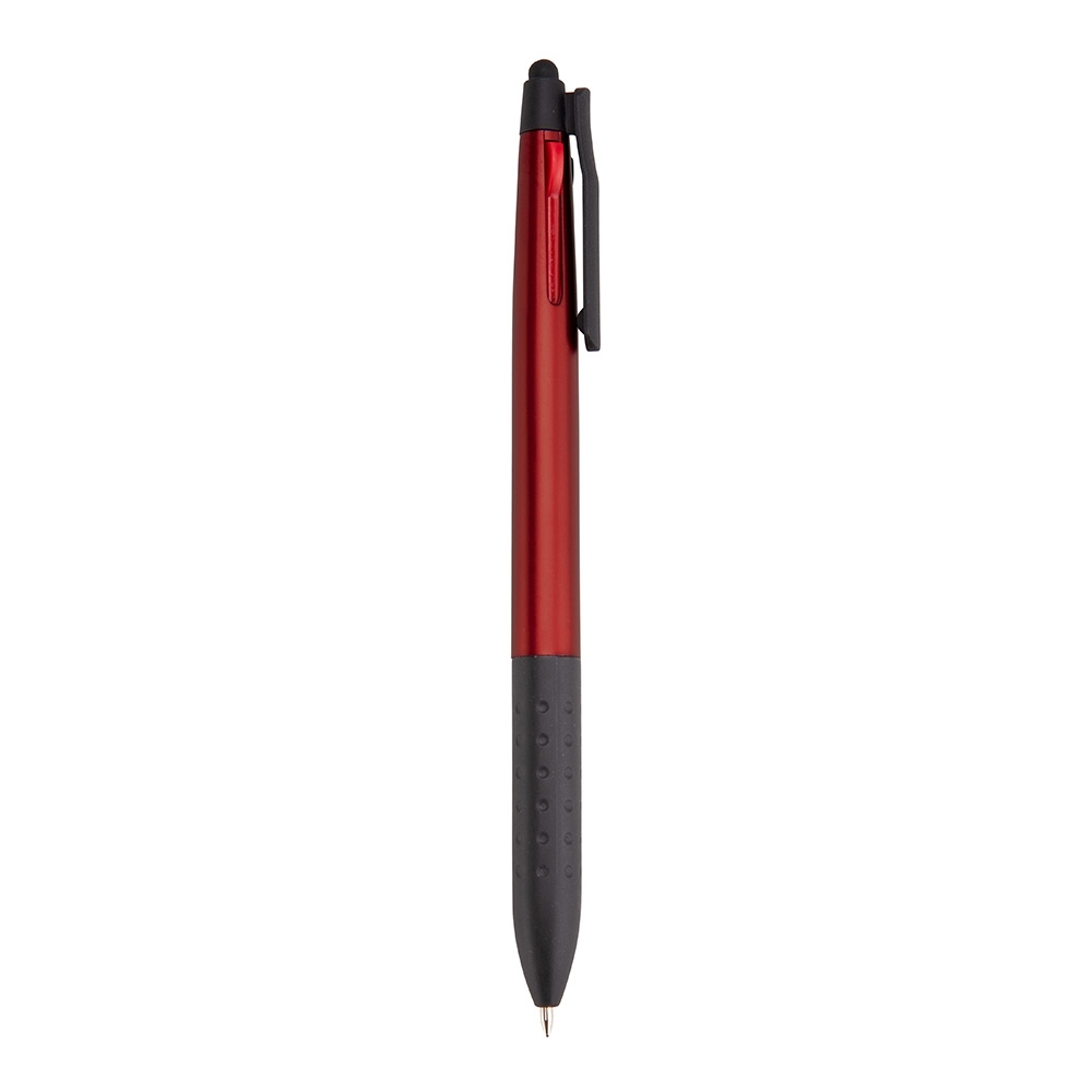 - Huble Brindes Corporativos Caneta Personalizada 3 Em 1 Touch VERMELHO