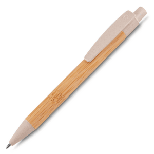 Caneta Personalizada Bambu Bege
