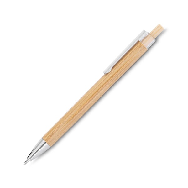 Caneta Personalizada Bambu - Foto 1