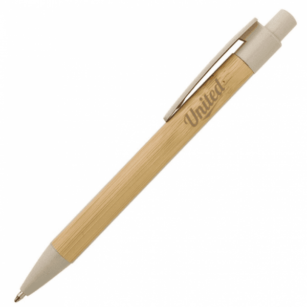 Caneta Personalizada Bambu - Foto 3