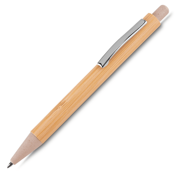 Caneta Personalizada Bambu - Foto 4
