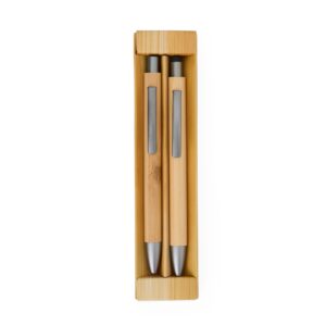 Caneta Personalizada Ecológica Kit Ecológico Lapiseira Bambu BAMBU