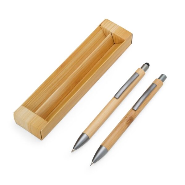 Caneta Personalizada Ecológica Kit Ecológico Lapiseira Bambu - Detalhe 1