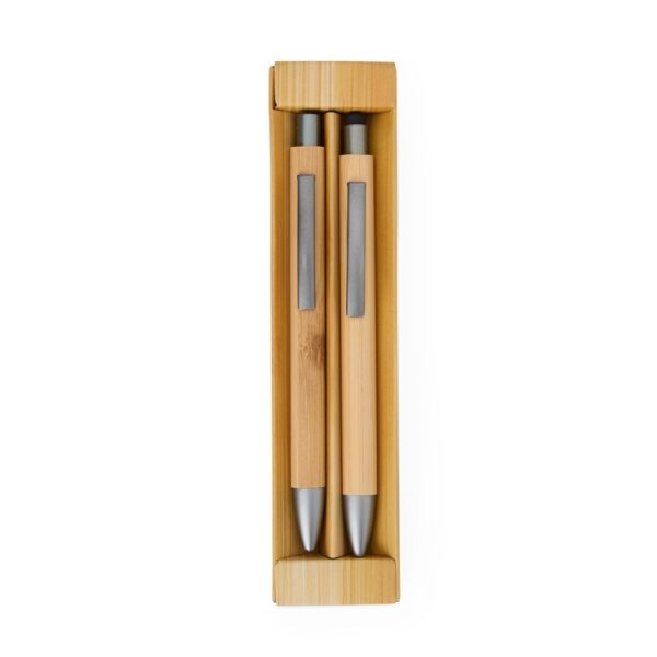 Caneta Personalizada Ecológica Kit Ecológico Lapiseira Bambu - Detalhe 2