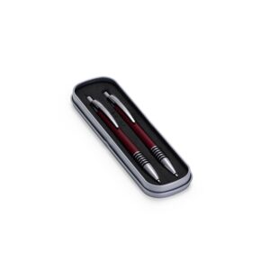 Caneta Personalizada Metal Conjunto Lapiseira VERMELHO