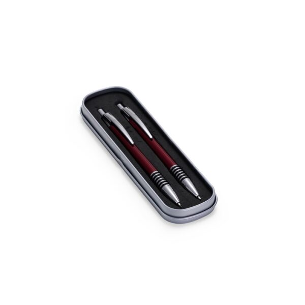 Caneta Personalizada Metal Conjunto Lapiseira VERMELHO
