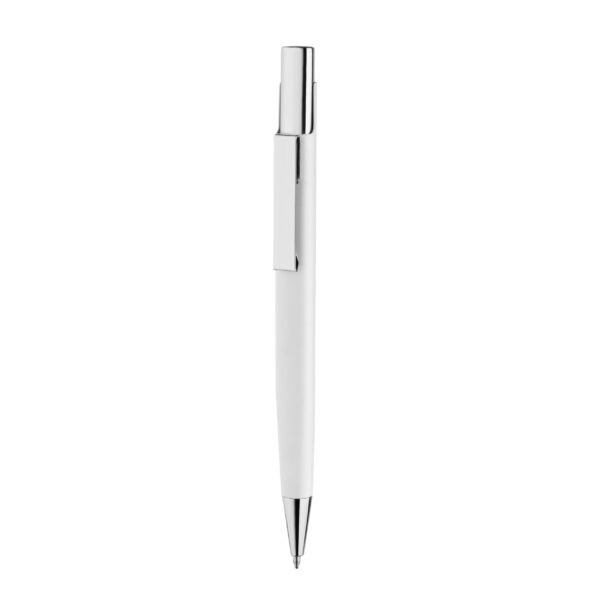 Caneta Personalizada Metálica Branco