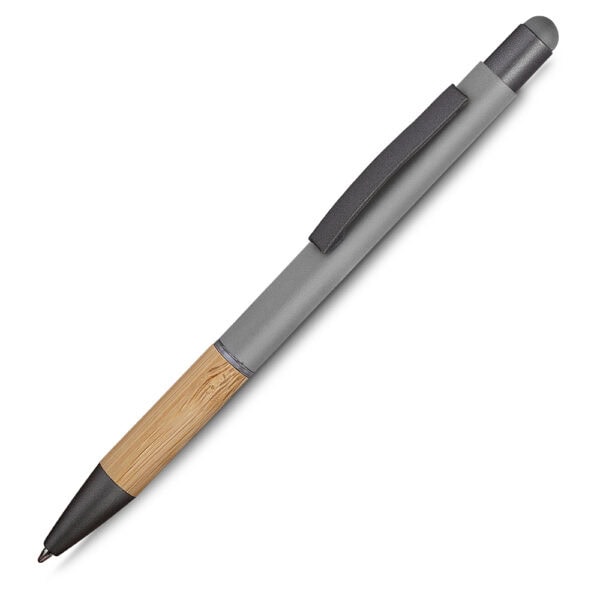 Caneta Personalizada Metálica Cinza