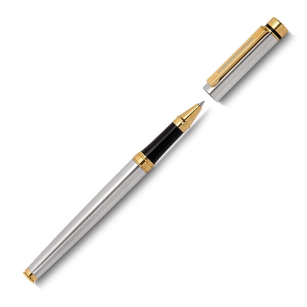 Caneta Personalizada Metálica Dourado