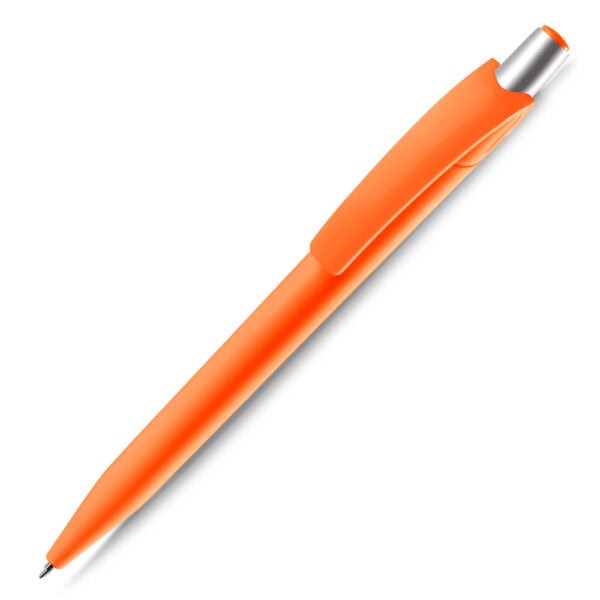 Caneta Plástica Personalizada Laranja