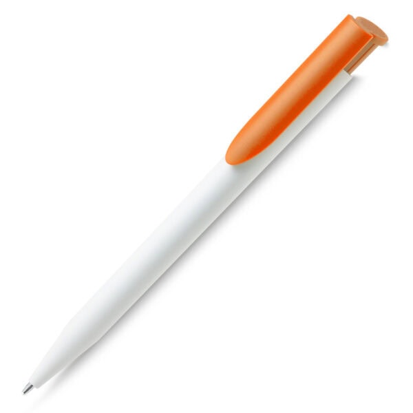 Caneta Plástica Personalizada Laranja