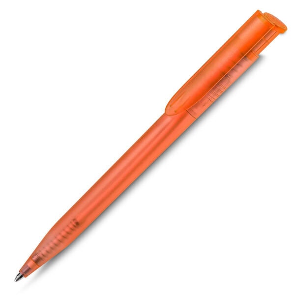 Caneta Plástica Personalizada Laranja