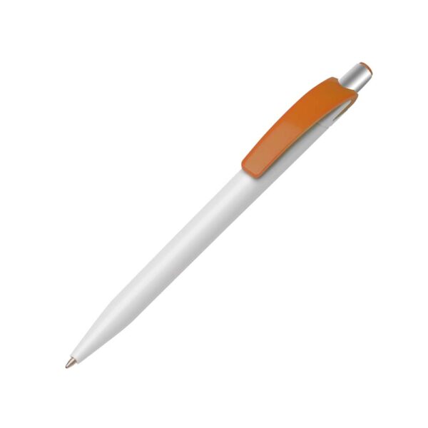 Caneta Plástica Personalizada Laranja