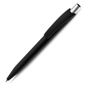 Caneta Plástica Personalizada Preto