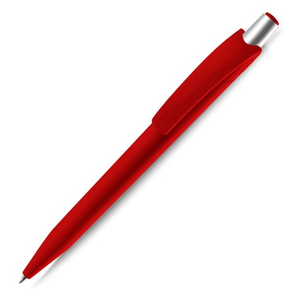 Caneta Plástica Personalizada Vermelho