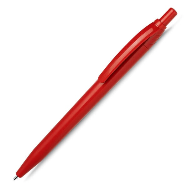 Caneta Plástica Personalizada Vermelho