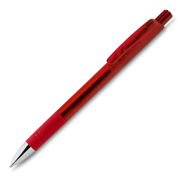 Caneta Plástica Personalizada Vermelho