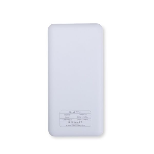 Carregador Portátil Personalizado Power Bank 10.000Mah Com Indicador LED - Detal