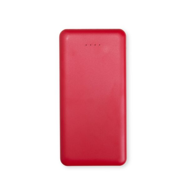 Carregador Portátil Personalizado Power Bank 10.000Mah Com Indicador LED VERMELH
