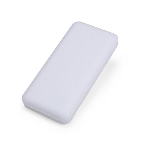 Carregador Portátil Personalizado Power Bank 10.000Mah Multissaídas BRANCO