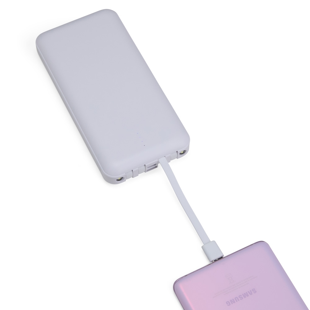 - Huble Brindes Corporativos Carregador Portátil Personalizado Power Bank 10.000Mah Multissaídas - Detalhe 4