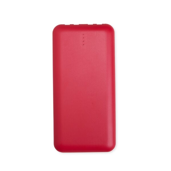 Carregador Portátil Personalizado Power Bank 10.000Mah Multissaídas VERMELHO