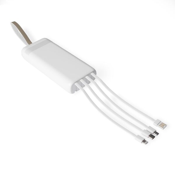 Carregador Portátil Personalizado Power Bank 20.000Mah Com Lanterna Multissaídas