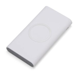 Carregador Portátil Personalizado Power Bank 8000Mah Indução BRANCO