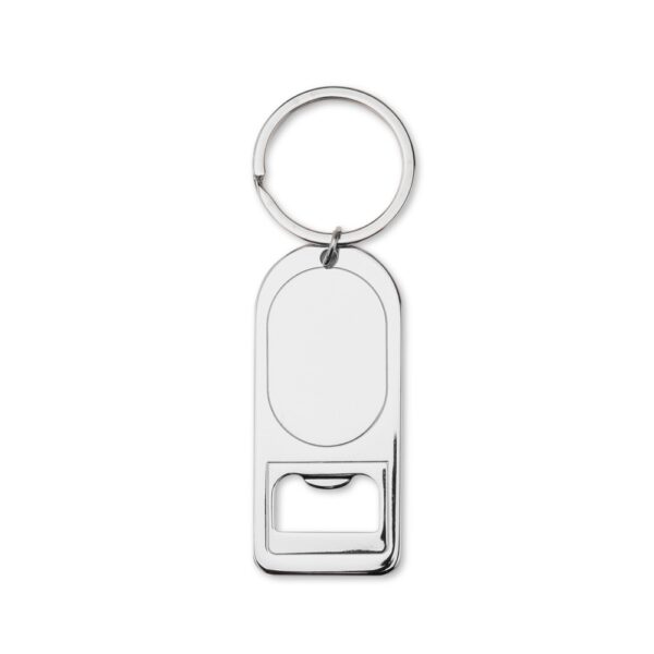 Chaveiro Personalizado Metal Abridor PRATA