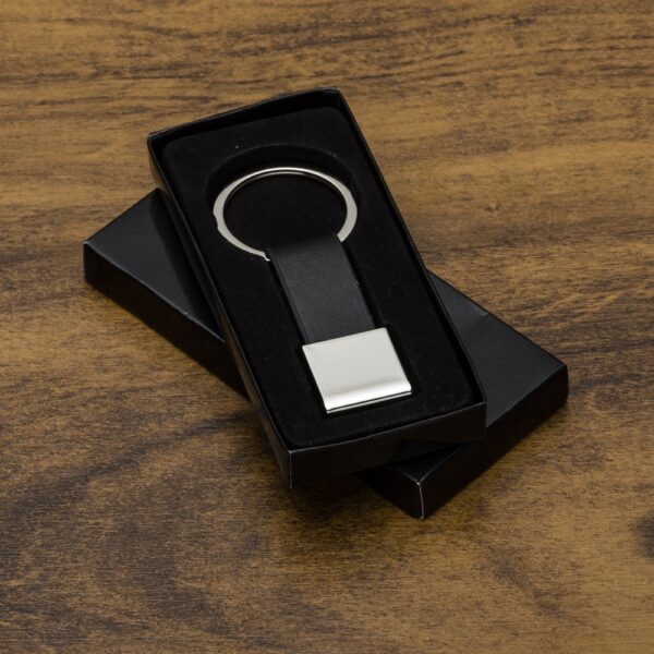 Chaveiro Personalizado Metal C/ Couro - Detalhe 2
