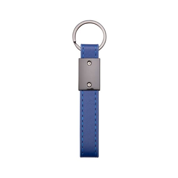Chaveiro Personalizado Metal Com Couro Sintético - Detalhe 2