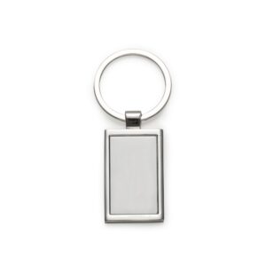 Chaveiro Personalizado Metal Retangular PRATA