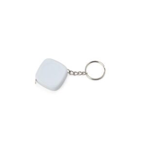 Chaveiro Personalizado Trena Plástico 1M BRANCO