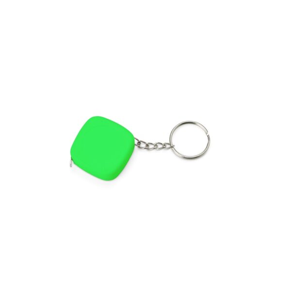 Chaveiro Personalizado Trena Plástico 1M VERDE