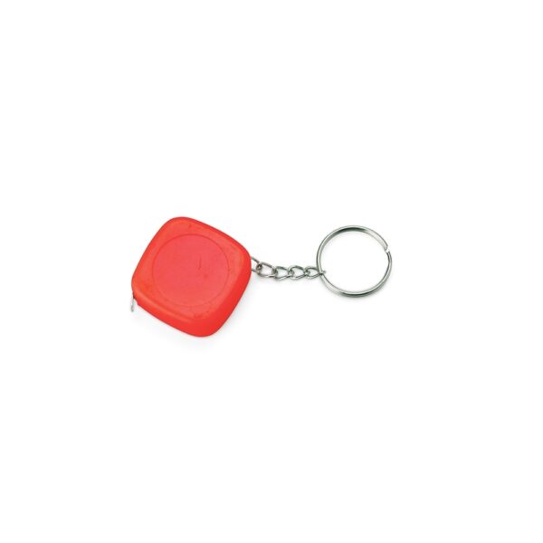Chaveiro Personalizado Trena Plástico 1M VERMELHO