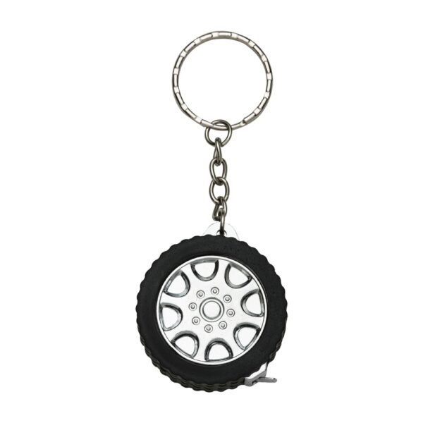 Chaveiros Personalizados Trena Pneu Brilhante PRETO