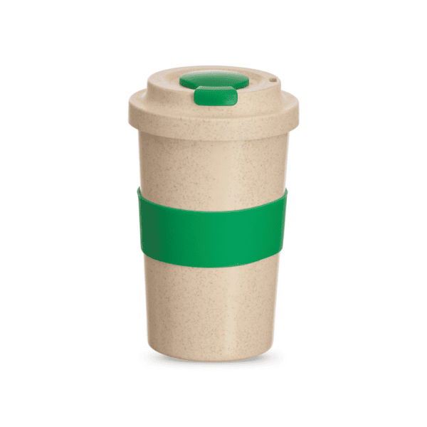 Copo Personalizado Fibra De Bambu Verde